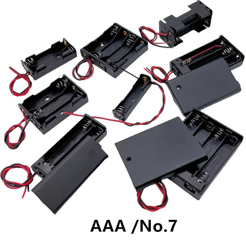 Battery Case Storage - 10 szt. Pojemnik na baterie AAA/No.7