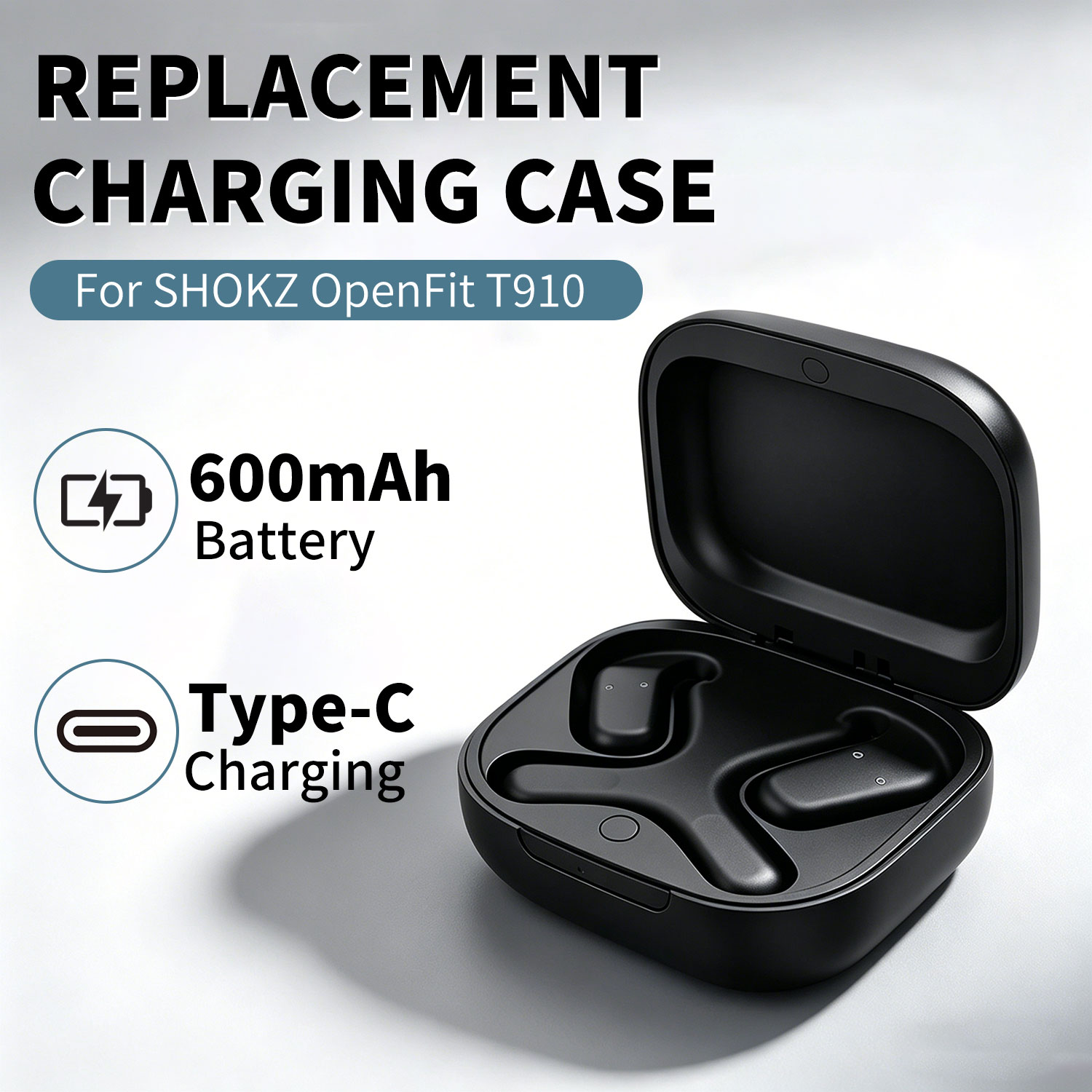 Battery Case Storage - Zamienny futerał ładujący do słuchawek bezprzewodowych