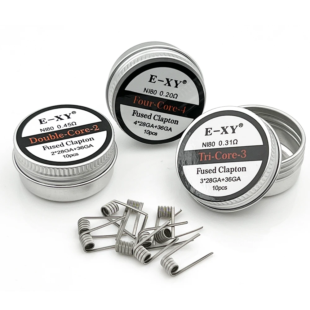 Coil Building Kit - 10 sztuk/pudło Ni80 wstępnie zbudowana cewka