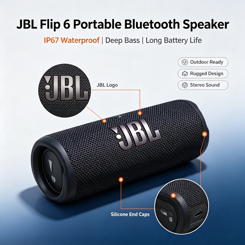 JBL Flip 6 IP67 Wodoodporny Be – Jbl Speaker Flip 6 recenzja i cena