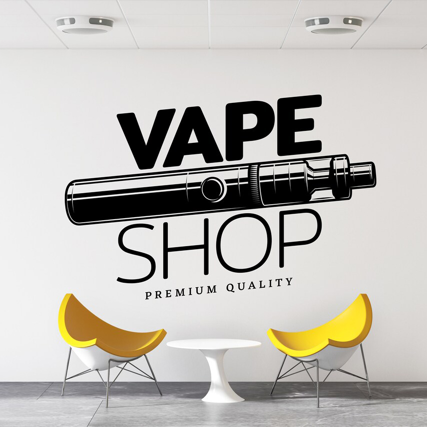 Naklejka ściana sklepowa nakle – Vaping Store recenzja i cena