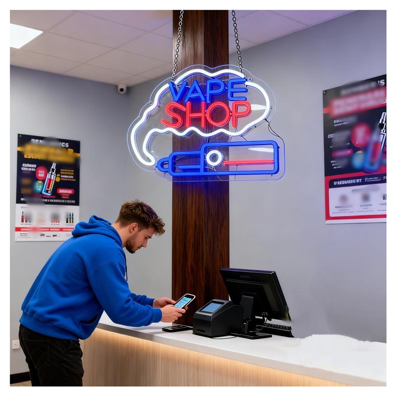 Neonowy szyld LED USB z możliw – Vaping Shop recenzja i cena
