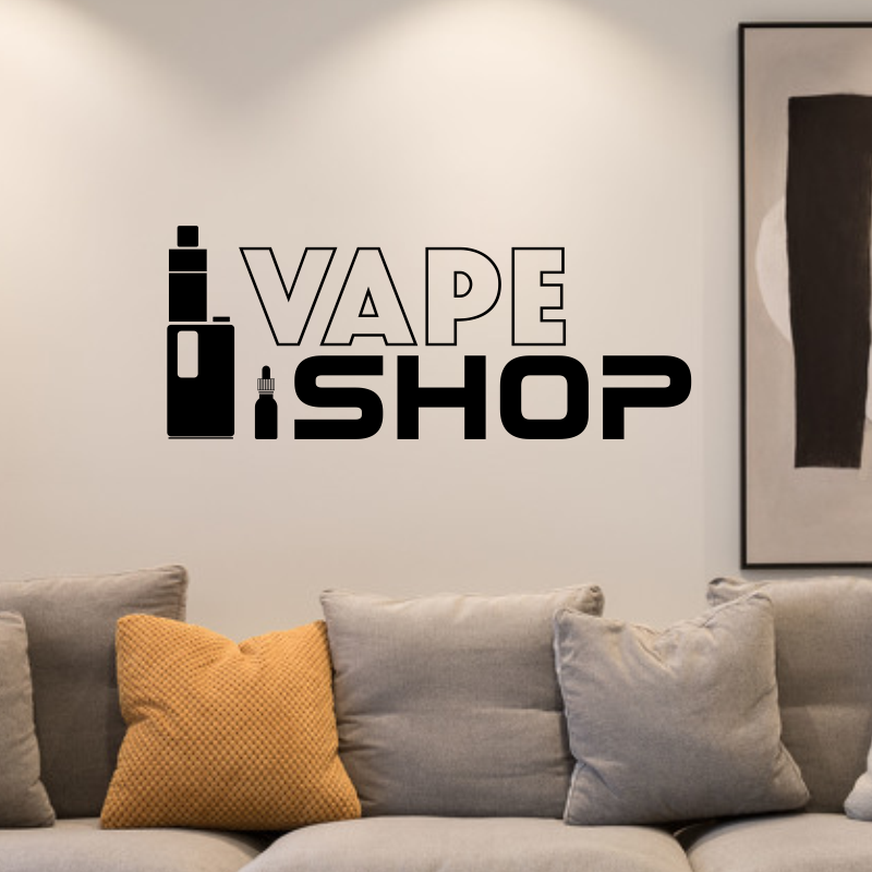 Naklejki ścienne winylowe Plak – Vaping Shop recenzja i cena