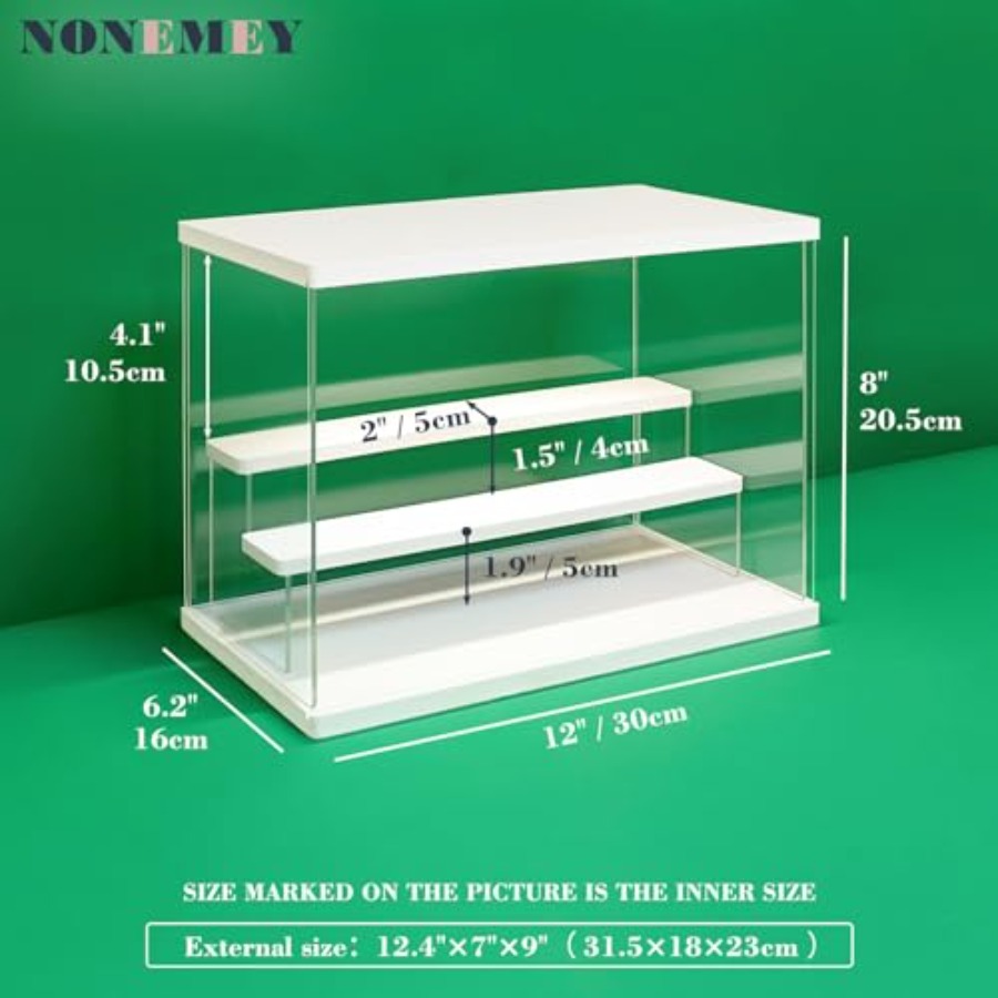 Przezroczysta akrylowa gablota – Battery Case Storage recenzja i cena